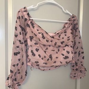 Floral crop top